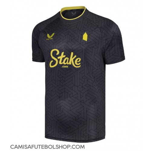 Camisa de time de futebol Everton Replicas 2º Equipamento 2024-25 Manga Curta